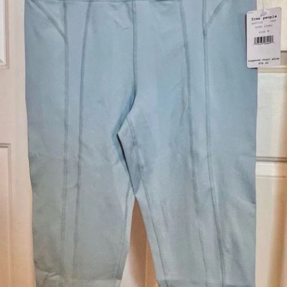 Free People Light Baby Blue Workout Leggings